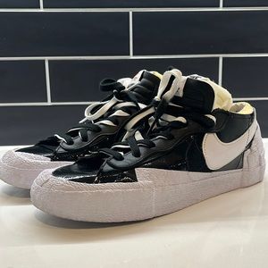 Nike Blazer Low Sacai Black Patent Leather